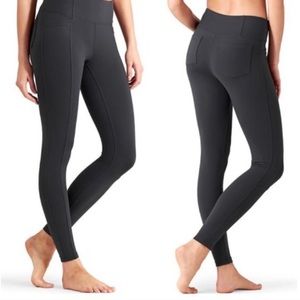 Athleta High Rise Metro Tights XS Gray Street Leggings Athleisure